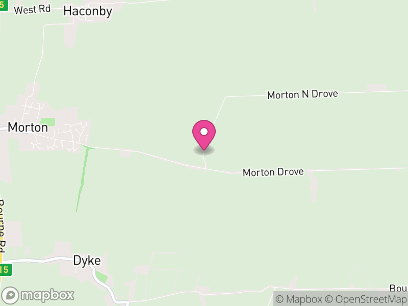 Map of Morton & Hanthorpe, South Kesteven