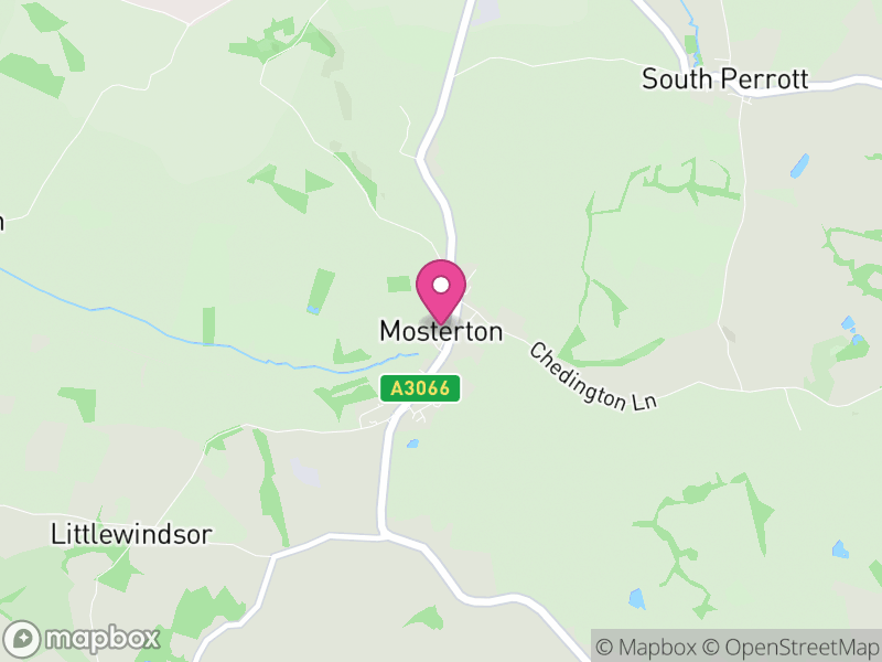 Map of Mosterton, Dorset