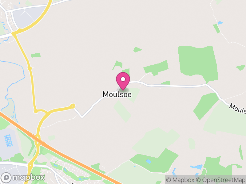 Map of Moulsoe, Milton Keynes