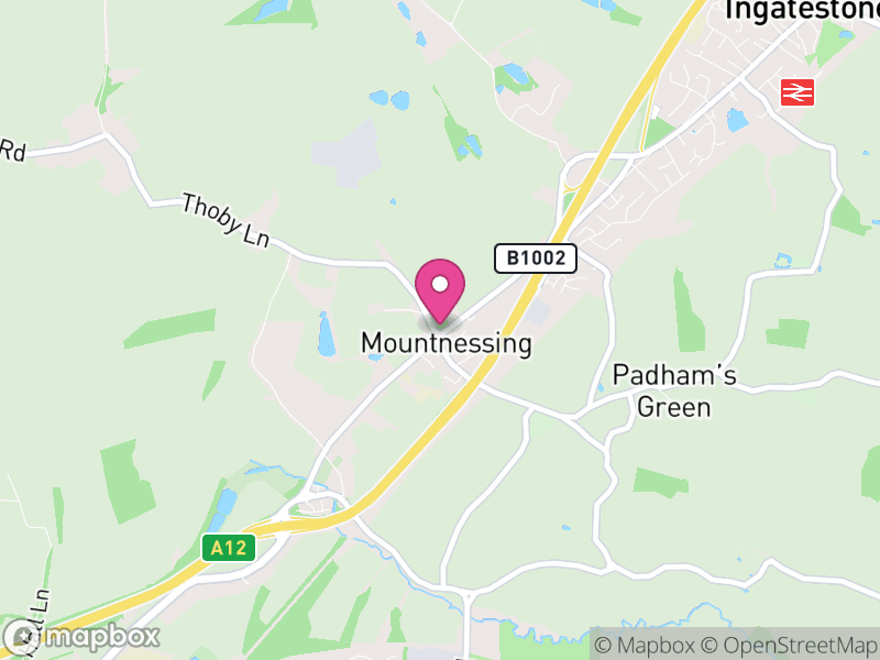 Map of Mountnessing, Brentwood