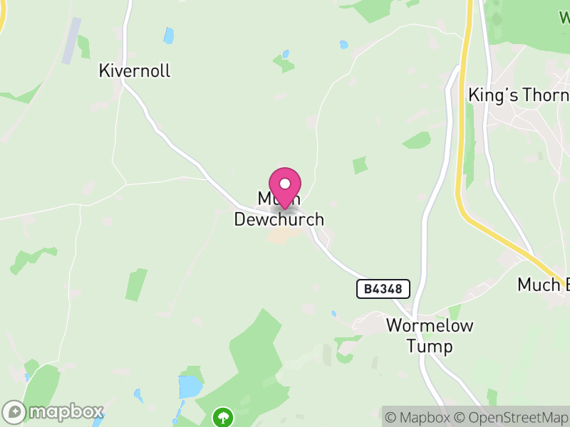 Map of Much Dewchurch, Herefordshire