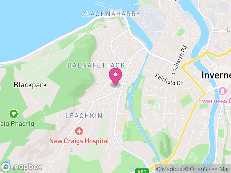 Map of Muirtown, Highland