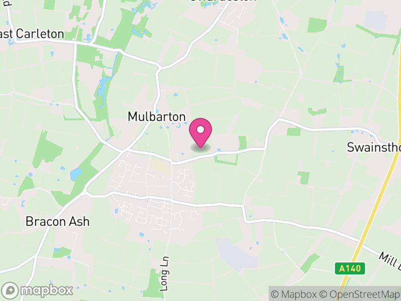 Map of Mulbarton, South Norfolk