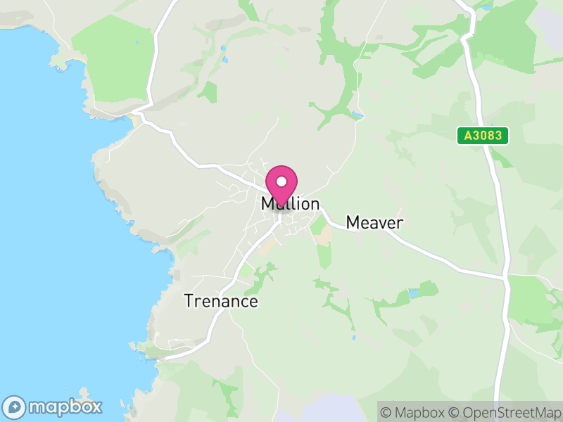 Map of Mullion, Cornwall