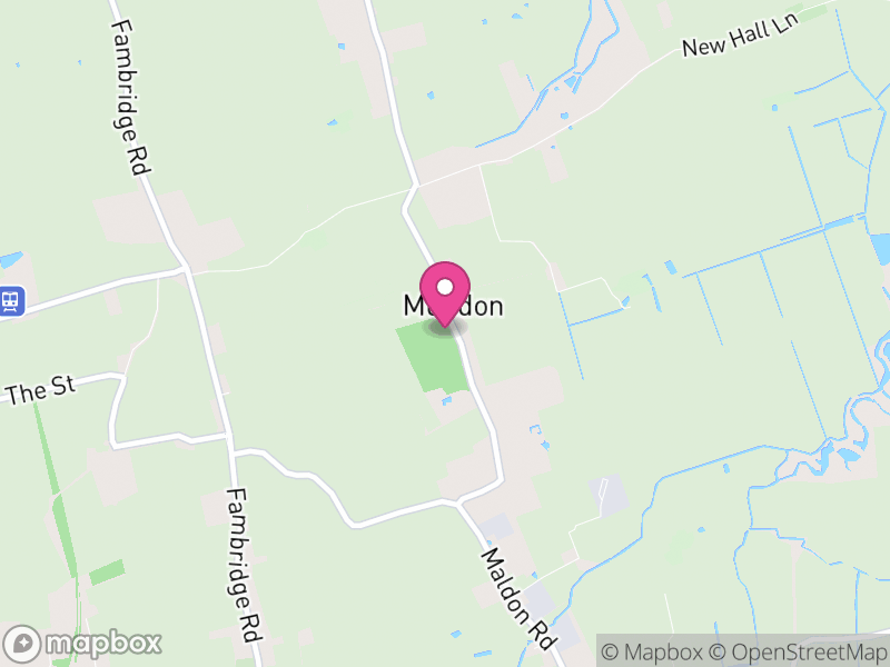 Map of Mundon, Maldon