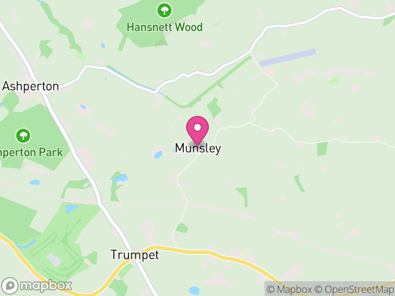Map of Munsley, Herefordshire