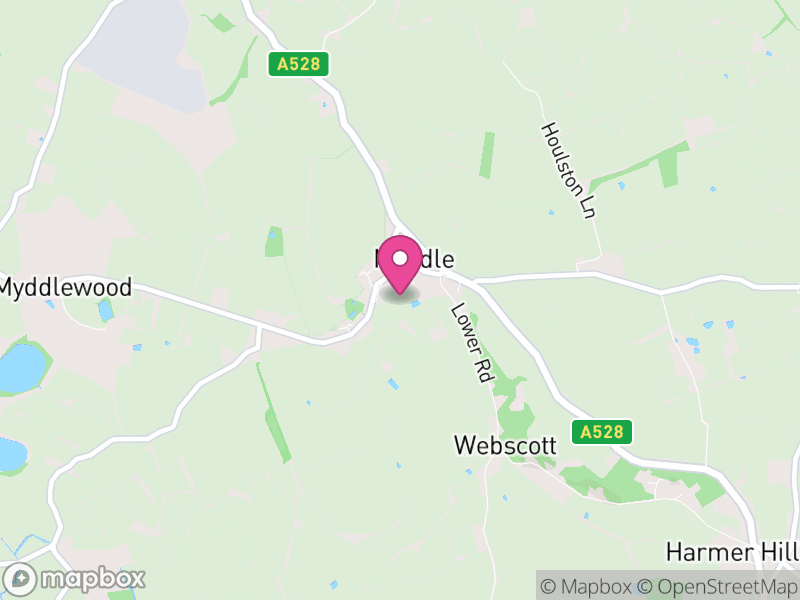 Map of Myddle and Broughton, England