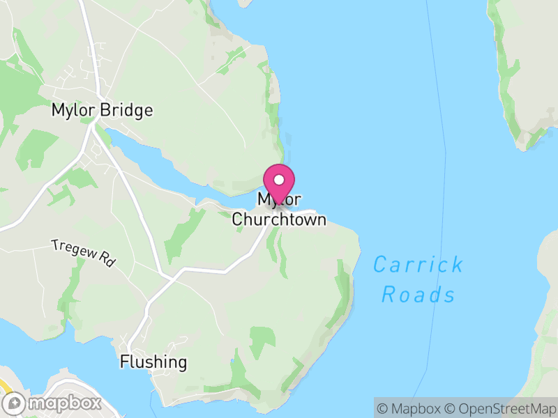 Map of Mylor, Cornwall