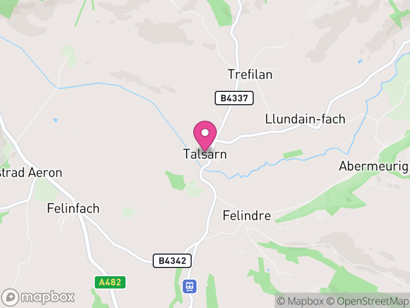 Map of Nantcwnlle, Ceredigion