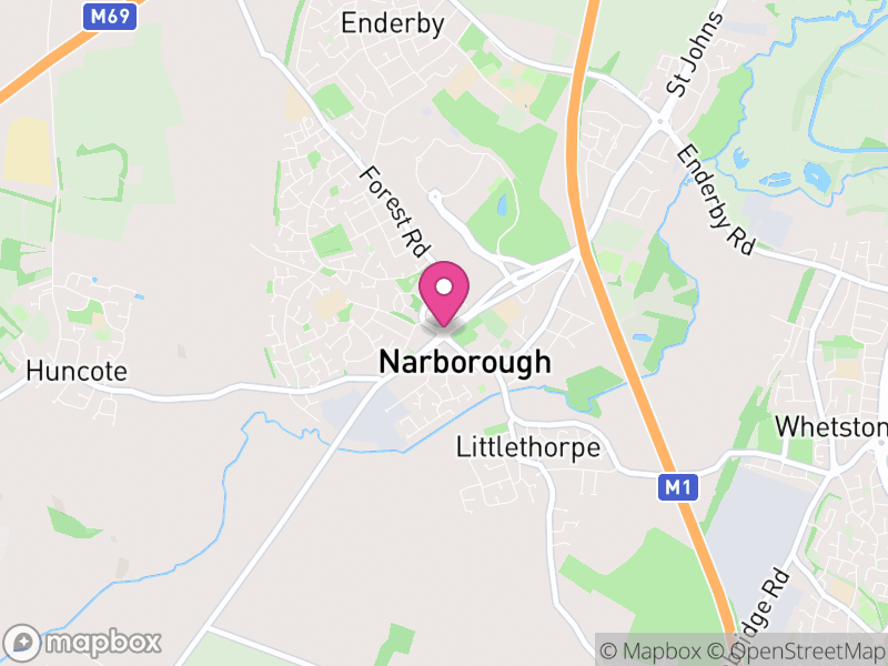 Map of Narborough, Breckland