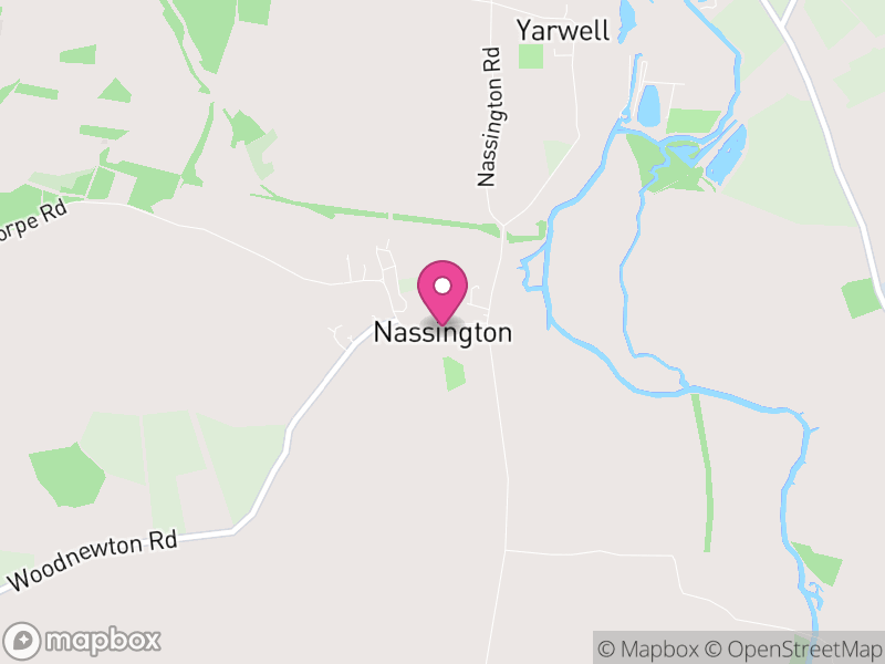 Map of Nassington, North Northamptonshire