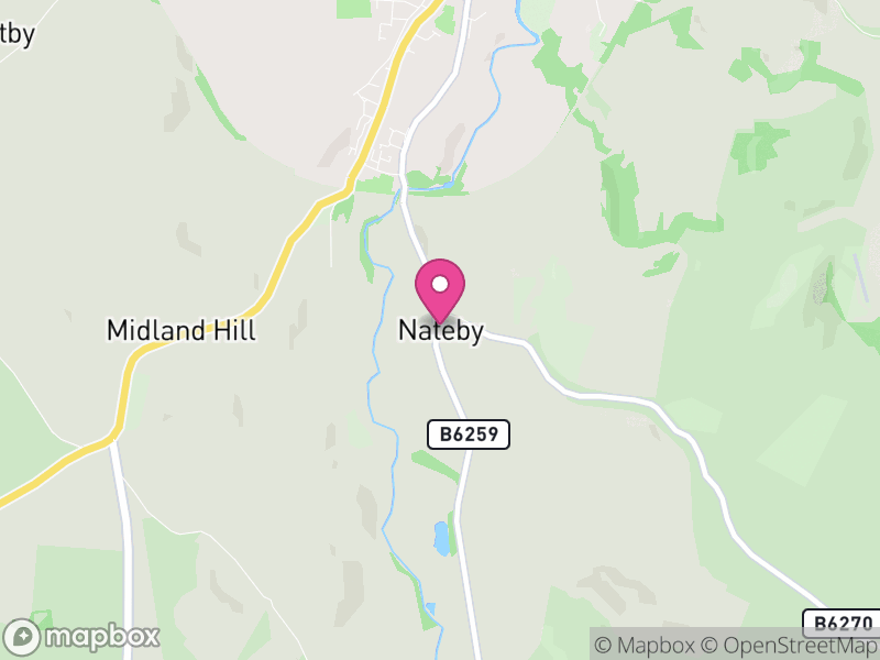 Map of Nateby, Westmorland and Furness