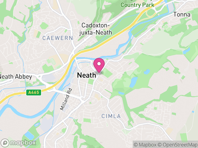 Map of Neath, Neath Port Talbot
