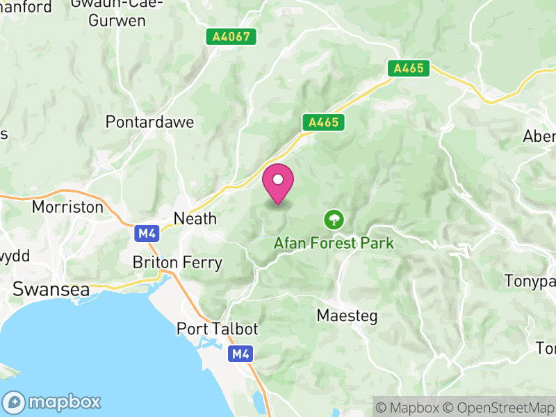 Map of Neath Port Talbot, Cymru / Wales