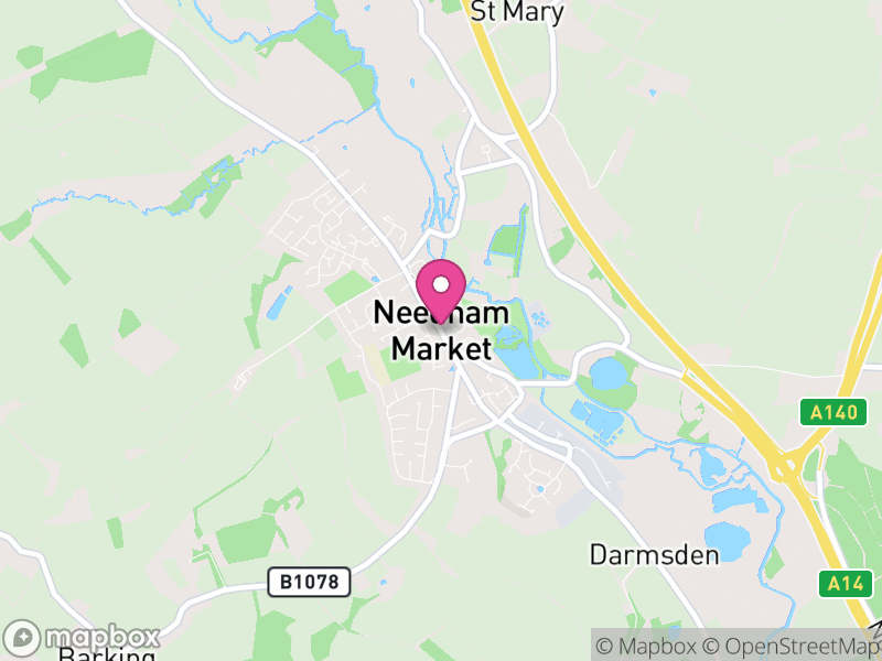 Map of Needham Market, Mid Suffolk