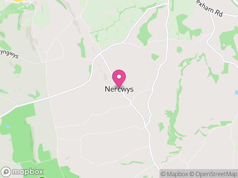 Map of Nercwys, Flintshire