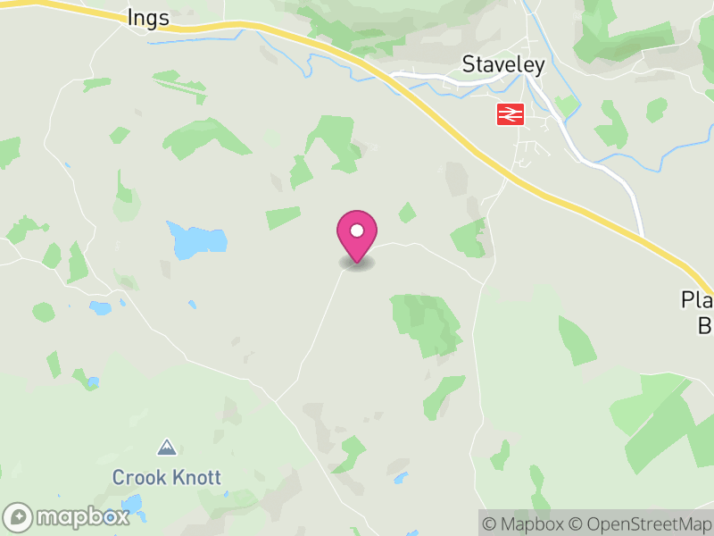 Map of Nether Staveley, Westmorland and Furness