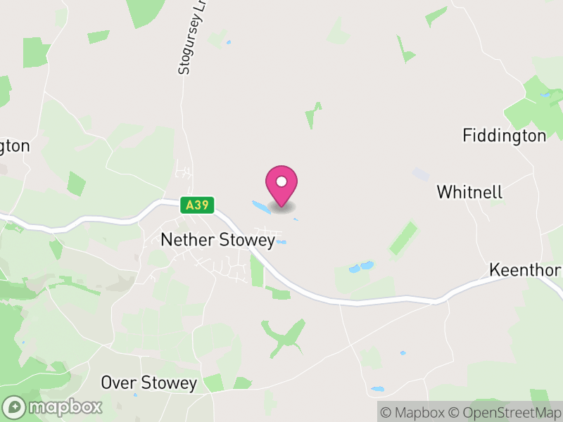 Map of Nether Stowey, Somerset