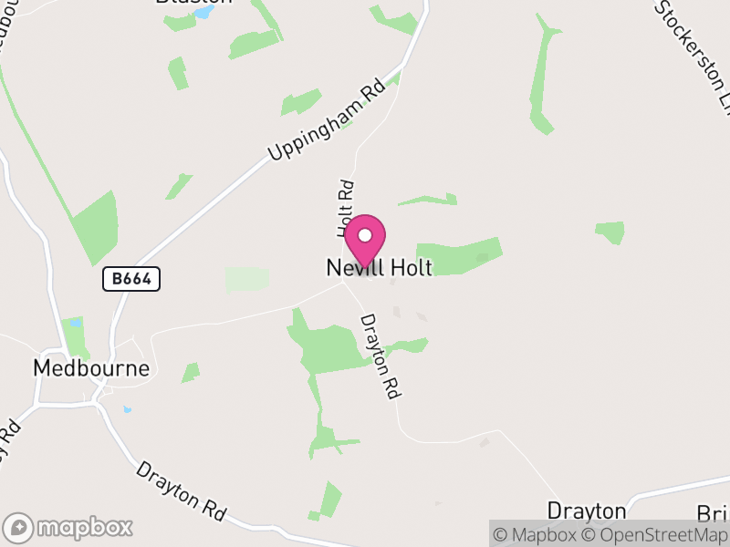 Map of Nevill Holt, Harborough