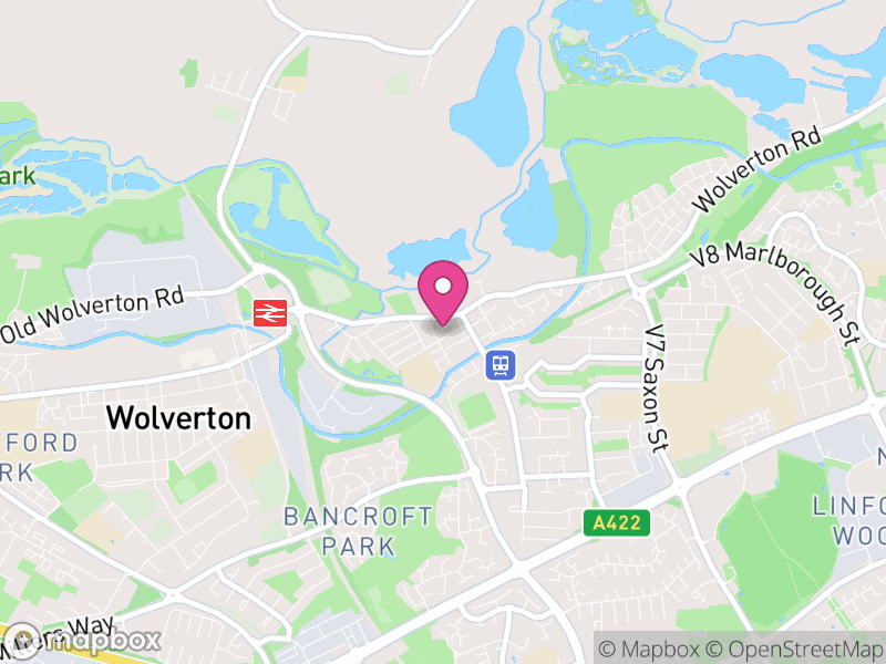 Map of New Bradwell, Milton Keynes