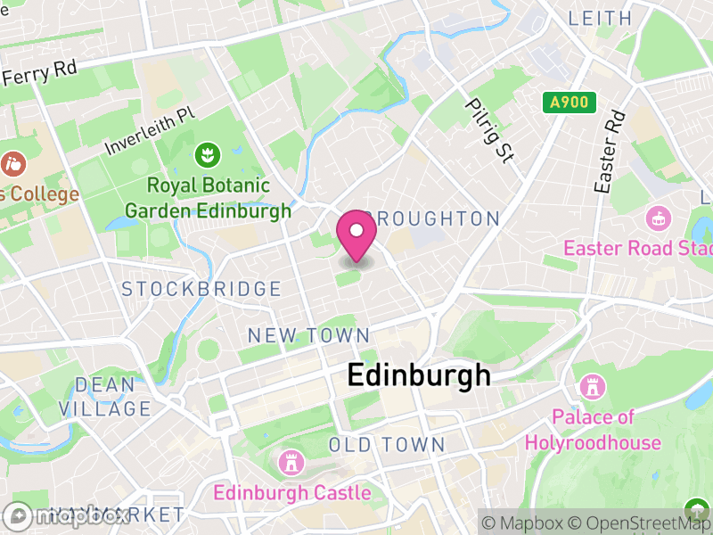 Map of New Town/Broughton, Edinburgh