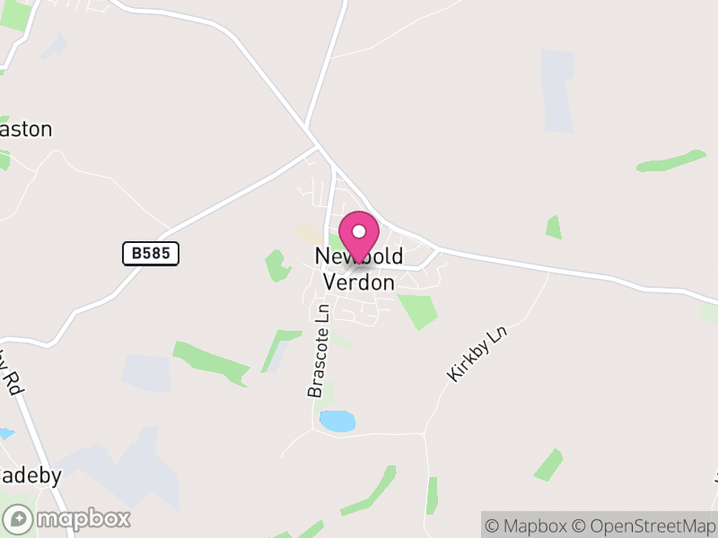 Map of Newbold Verdon, Hinckley and Bosworth