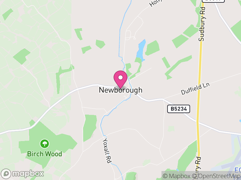 Map of Newborough, East Staffordshire