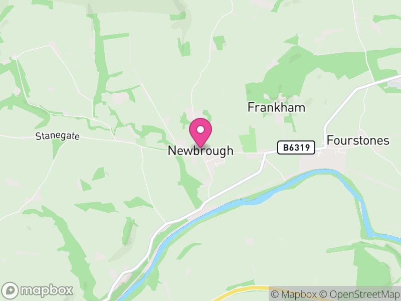 Map of Newbrough, Northumberland