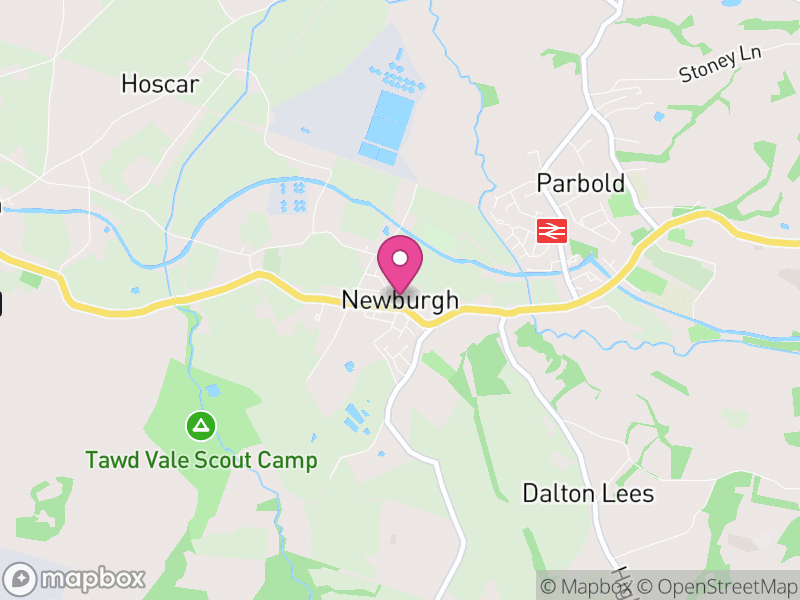 Map of Newburgh, West Lancashire