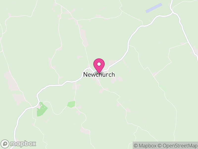 Map of Newchurch, Folkestone and Hythe