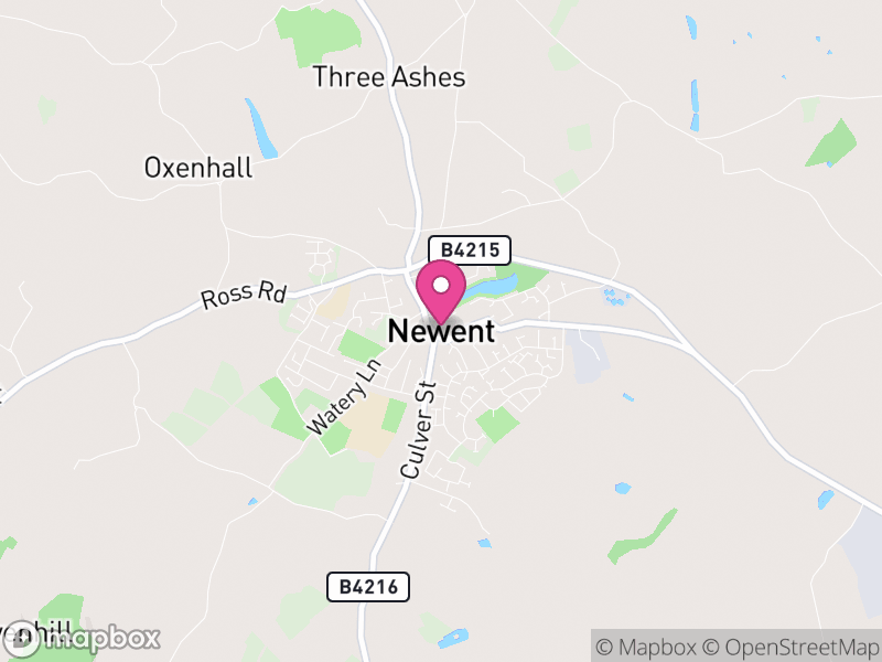 Map of Newent, Forest of Dean