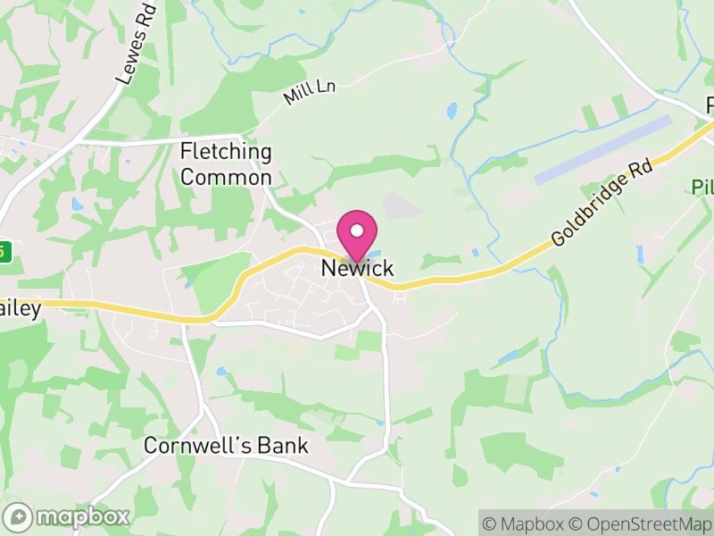 Map of Newick, Lewes