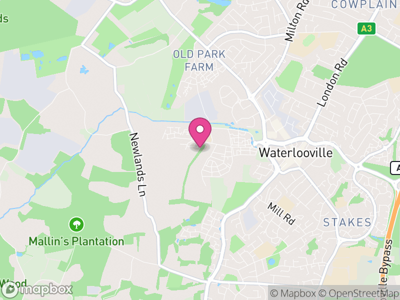 Map of Newlands, Winchester