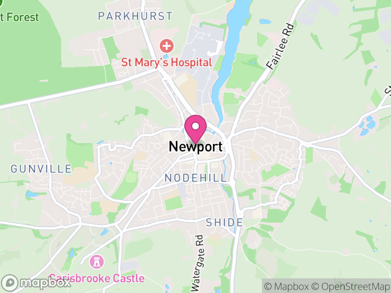 Map of Newport, Isle of Wight