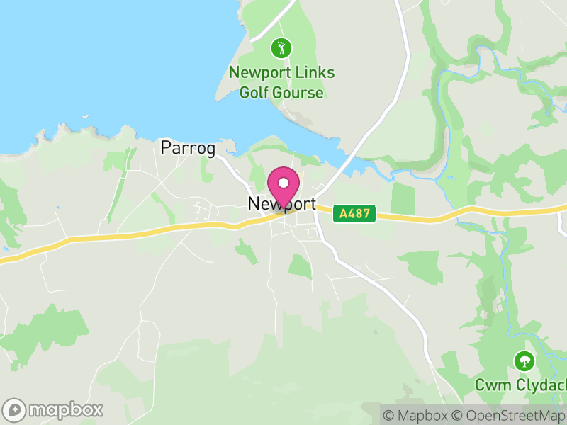 Map of Newport, Pembrokeshire