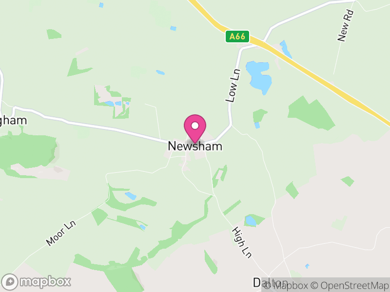 Map of Newsham, North Yorkshire