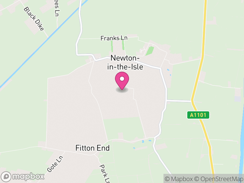 Map of Newton, Fenland
