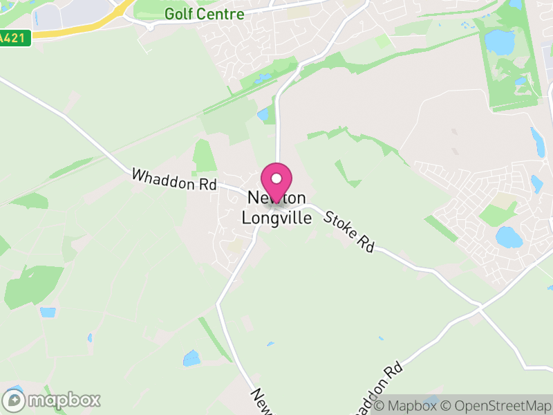 Map of Newton Longville, Buckinghamshire