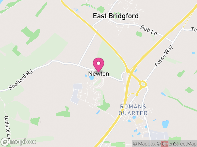 Map of Newton, Rushcliffe