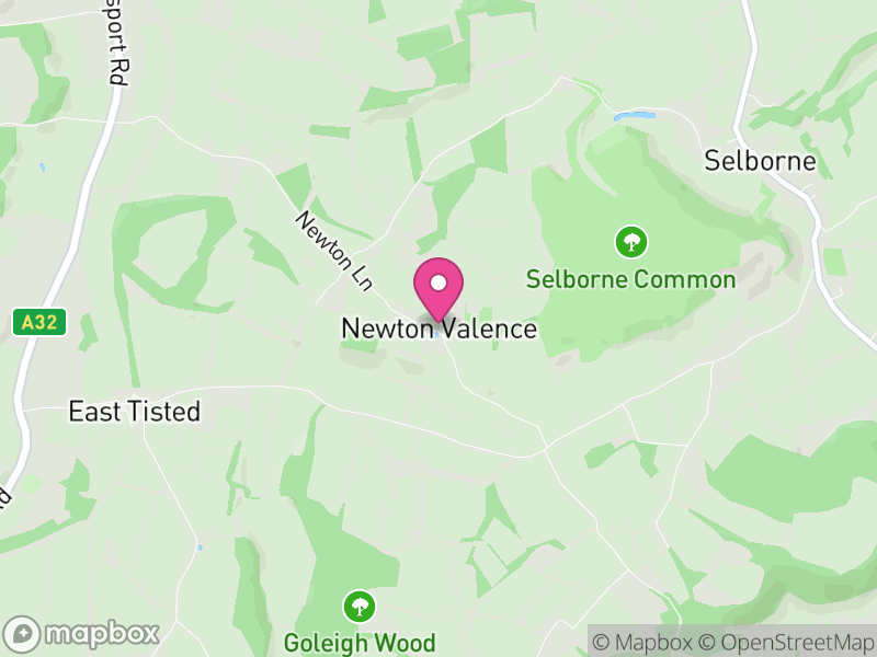 Map of Newton Valence, East Hampshire
