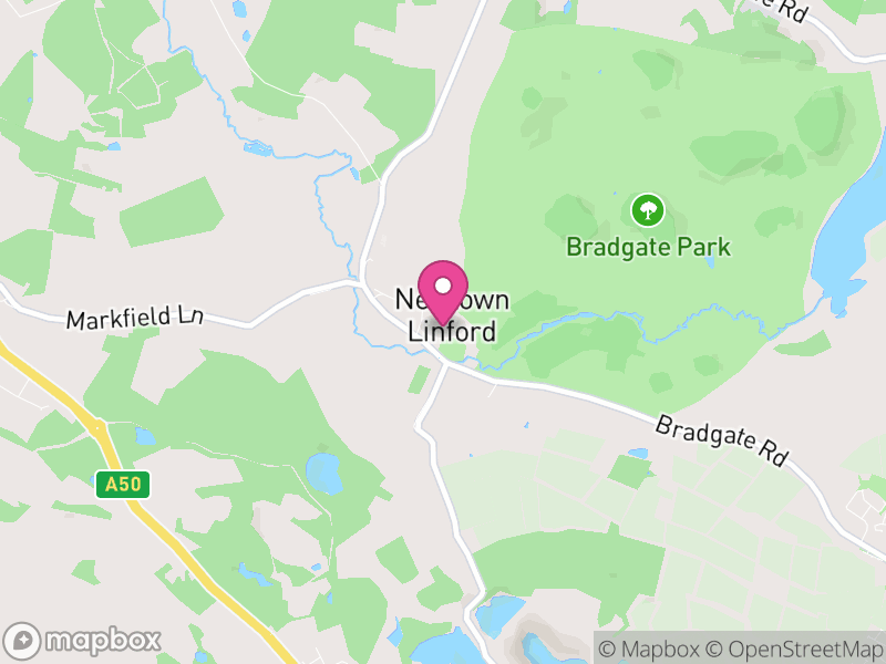 Map of Newtown Linford, Charnwood