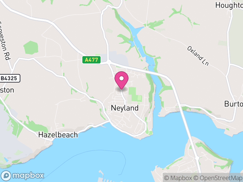 Map of Neyland, Pembrokeshire