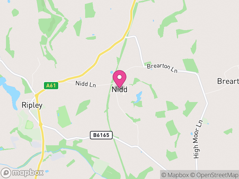 Map of Nidd, North Yorkshire