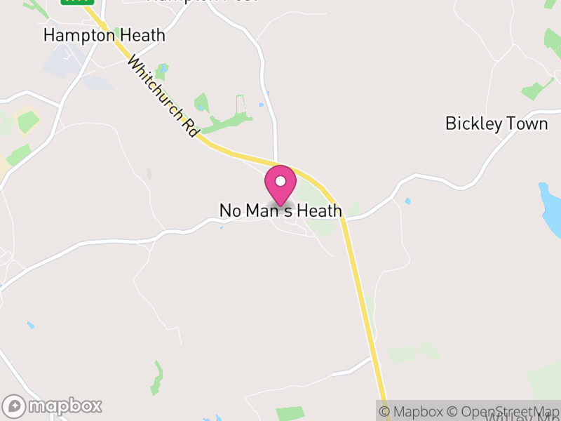 Map of No Man's Heath and District, Cheshire West and Chester