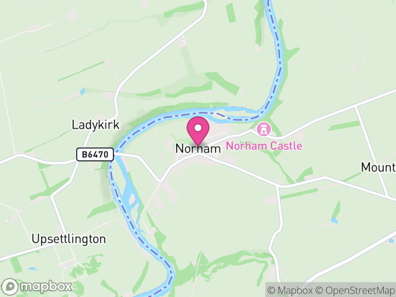 Map of Norham, Northumberland