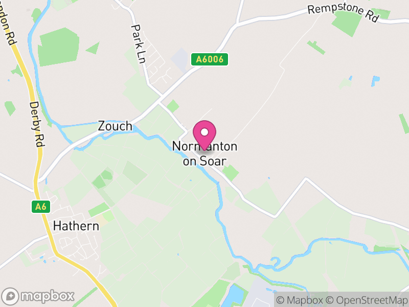 Map of Normanton on Soar, Rushcliffe