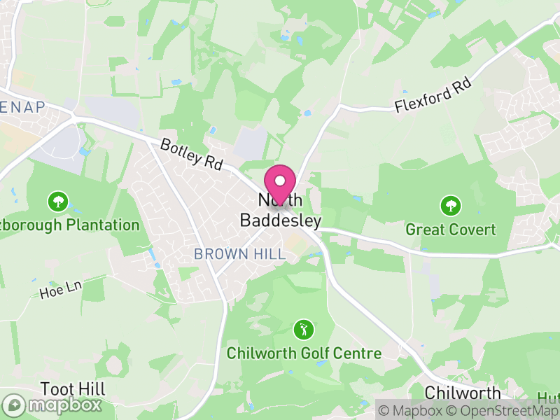 Map of North Baddesley, Test Valley