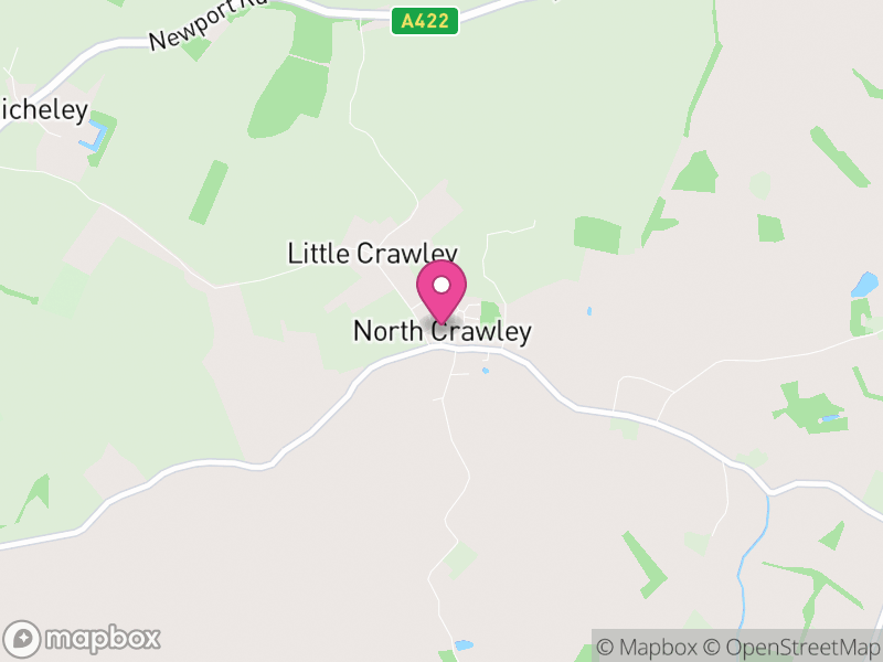 Map of North Crawley, Milton Keynes