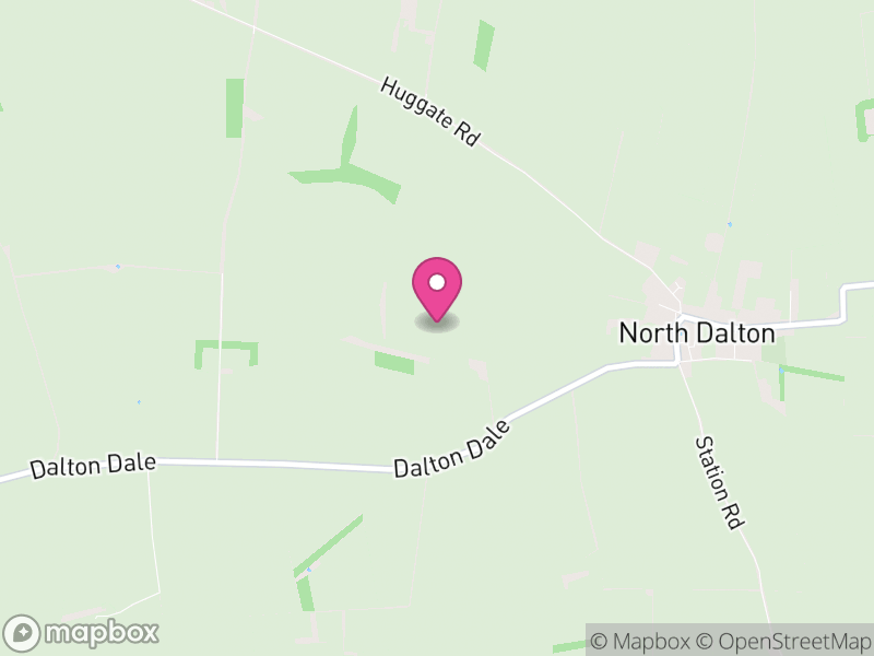 Map of North Dalton, East Riding of Yorkshire