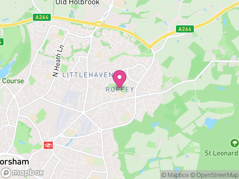 Map of North Horsham, Horsham